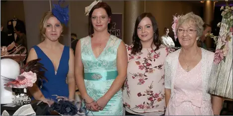  ??  ?? Casey Buckley-Kells, Mary Buckley, Emma Carr and Breda Buckley (EM&N Design) at the Wedding Fair in the Riverside Park Hotel .