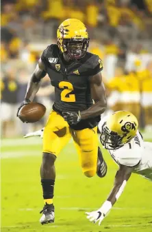  ??  ?? The 49ers selected ASU wide receiver Brandon Aiyuk (2) and South Carolina defensive tackle Javon Kinlaw in the first round.