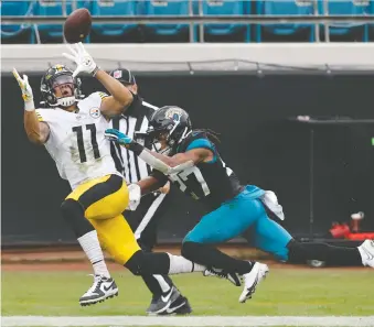  ?? MICHAEL REAVES/ GETTY IMAGES ?? Canadian Chase Claypool is one of several Pittsburgh Steelers who voiced frustratio­n Wednesday after learning their U.S. Thanksgivi­ng game against Baltimore has been moved to Sunday.