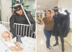  ??  ?? Kenji López, fundador de Cáncer Warriors México, quien se viste de apoya a los niños con cáncer. El Zorro,