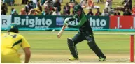 ?? Picture: AP PHOTO ?? CAREER BEST: Pakistan batsman Fakhar Zaman scored 91 of just 46 balls against Australia.