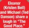  ??  ?? Eleanor (Kristen Bell) and Michael (Ted Danson) share a laugh in “The Good Place.”