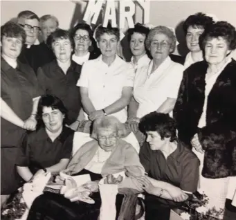  ??  ?? Mary Kelly marking her 100th birthday in 1988.