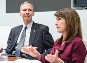  ??  ?? Sen. Bernie Sanders has endorsed Marie Newman in her race against incumbent Rep. Dan Lipinski ( above) for Illinois’ 3rd Congressio­nal District seat.
| RICH HEIN/ SUN- TIMES