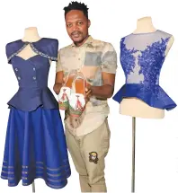  ??  ?? FASHION FAME: Fashion designer Mawande Kweyi designed his way to ‘Raw Silk’ on national television