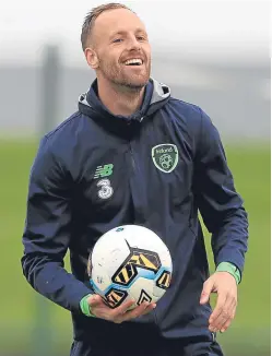  ?? Picture: PA. ?? In Ireland’s hands: David Meyler is convinced that the Republic can clinch their place at the World Cup finals in Russia next summer by seeing off the Danes at the Aviva Stadium tonight.