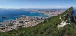  ??  ?? Once through the Strait of Gibraltar (below) and into the Med, Zachary and Clare had to learn a whole new sailing skill set.