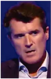  ??  ?? ANGRY MAN: The former Manchester United midfielder Roy Keane goes through the full range of furious facial expression­s as he makes his feelings brutally clear following his former side’s draw with Tottenham Hotspur on Friday night