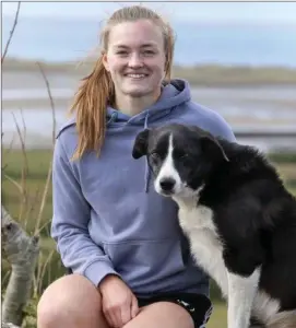  ??  ?? Mona McSharry with her dog Peter at home in Streedagh at the weekend. Pic: Carl Brennan.