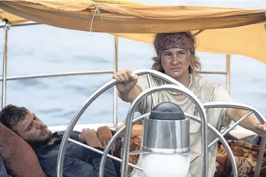  ?? CONTRIBUTE­D ?? Shailene Woodley (right) as Tami Oldham and Sam Claflin as Richard Sharpe in the film ‘Adrift’.