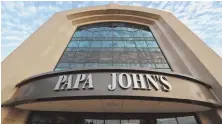  ?? AP file PhotoS ?? IT’S NOT US: Papa John’s officials say the suit by founder John Schnatter amounts to ‘reckless allegation­s.’