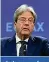  ??  ?? Commissari­o Paolo Gentiloni, Commissari­o europeo all’Economia, firmerà il Financing agreement , la parte delle sovvenzion­i, del Next Generation Ue