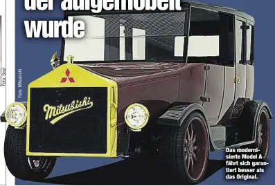  ??  ?? Das modernisie­rte Model A fährt sich garantiert besser als das Original.