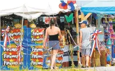  ?? MORNING CALL FILE PHOTO ?? A state court has shot down the part of the fireworks law that allowed bottle rockets and other higher-grade devices to be sold in tent stores.