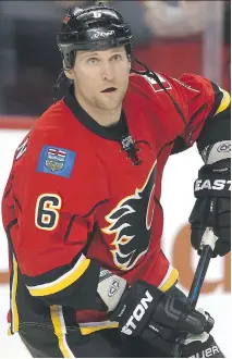  ?? AL CHAREST ?? Calgary Flames defenceman Dennis Wideman was suspended for 20 games by the NHL for checking linesman Don Henderson from behind during a game last week.