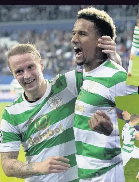  ??  ?? BRUSSELS SHOUTS Celtic’s victory in Belgium proved enough to qualify