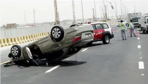  ?? File photo ?? Sudden swerving is blamed for the majority of road deaths as well as accidents. —