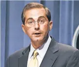  ?? 2006 FILE PHOTO BY EVAN VUCCI/ AP ?? Alex Azar, President Trump’s nominee to head the Department of Health and Human Services.