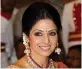  ??  ?? Sridevi