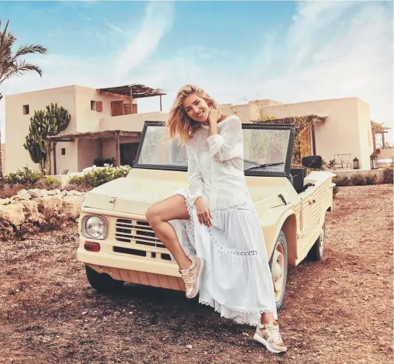  ??  ?? Byron Bay’s Elsa Pataky in an image from the new Gioseppo’s campaign.