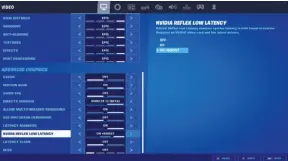  ??  ?? You need to activate the various Nvidia Reflex features in the visual options of games that support it, like Fortnite.