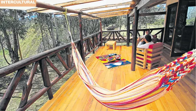  ?? Fotos Álvaro Pineda/ Par a el comercio ?? • La obra dispone de una terraza que permite la vista al río Tahuando.