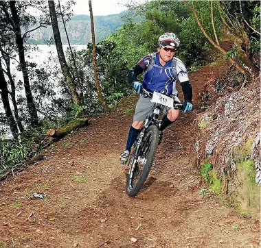  ?? ALAN URE ?? Peter Cranch taking part in the Taniwha on the South Waikato’s Waikato River Trails (file photo).
