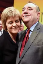  ??  ?? Sturgeon with Salmond in 2014