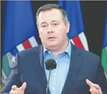  ?? CHRIS SCHWARZ / GOVERNMENT OF ALBERTA ?? Two years after riding to power, things are not going great for Jason Kenney and his
party. In a January poll, just 26 per cent of Albertans said they’d vote for the UCP.