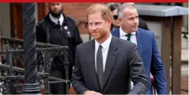  ?? ?? Britain’s Prince Harry