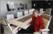  ?? GENARO MOLINA — LOS ANGELES TIMES ?? Betsy Berkhemer-Credaire, CEO of 50/50Women on Boards, in the Tom Bradley Conference Room at City Club LA in downtown Los Angeles.