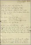  ?? ?? Bowie’s handwritte­n lyrics