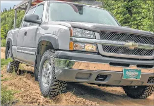  ?? SUBMITTED PHOTO ?? I had a great set of offroad rubber on my 2004 Chevy Silverado.