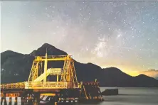  ?? BLAKE MCINTYRE ?? The night sky is seen at Porteau Cove. The brightest planets — Jupiter, Saturn, Mars, Venus and Mercury — will be predominan­t.