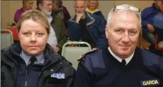  ??  ?? Sgt Evelyn Redden and Supt Liam White