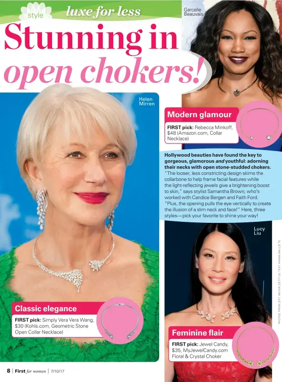  ??  ?? Helen Mirren Lucy Liu