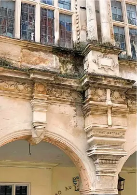  ?? Douglas Laing ?? Concerns have been raised about the facade of the Guildhall in Exeter