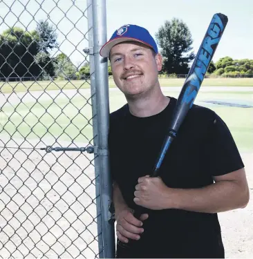  ?? ANTHONY PHELPS/STUFF ?? Marlboroug­h softball player Braden Healy has made the Southern Pride softball team heading to the National Fastpitch Championsh­ip next week, from February 15 to 18.