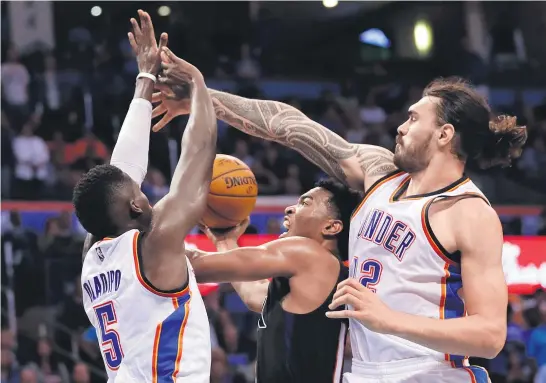  ?? Picture / AP ?? The massive payday earned by Steven Adams ( right) is proof of the potential riches on offer in American sport for aspiring Kiwis sports stars.