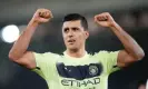  ?? ?? Rodri is the key man in City’s midfielder. Photograph: Tom Flathers/Manchester City FC/Getty Images