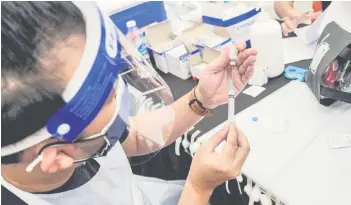  ?? — Bernama photo ?? Vaccinatio­n ramp up is crucial for Malaysia as it is one of the three thresholds needed to move up the reopening phases of its NRP.