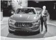  ?? ROBERT DEUTSCH, USA TODAY ?? Harald Wester, now FCA chief technology officer, with the Maserati Levante SUV.