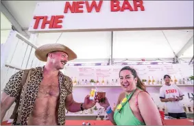  ?? PHOTO BY DAVID BRENDAN HALL ?? Non-alcoholic spot The New Bar is returning to the Coachella Valley Music and Arts Festival at the Empire Polo Club in Indio this year.