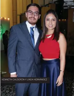  ??  ?? KENNETH CALDERÓN Y LINDA HERNÁNDEZ