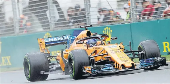  ?? FOTO: AP ?? Fernando Alonso fue undécimo en la sesión de clasificac­ión del GP de Australia de Fórmula 1 en una jornada que le sirvió para establecer dónde está McLaren en relación al resto de equipos