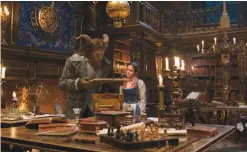  ??  ?? This image released by Disney shows Dan Stevens as The Beast (left) and Emma Watson as Belle in a live-action adaptation of the animated classic "Beauty and the Beast."