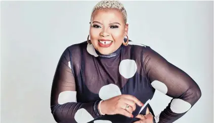  ??  ?? STAR QUALITY: Anele Mdoda says radio is much more than just a job for her