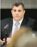  ?? AP MATT ROURKE/ ?? Pennsylvan­ia House Speaker Mark Rozzi, a Berks County Democrat, shown on the listening tour he organized, may not remain speaker after lawmakers return today.