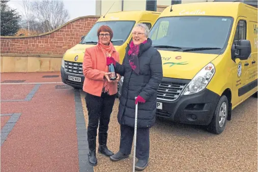  ??  ?? CO-FOUNDERS: Cecilia Bottomley, right, with Flora Mackay, the driving forces in establishi­ng the Highland Hospice in Inverness