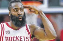  ?? Michael Ciaglo / Houston Chronicle ?? The Rockets are paying $228 million over six years to keep James Harden in Houston.